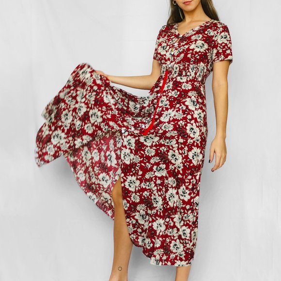 Floral Maxi Dress - Picture 1 of 5